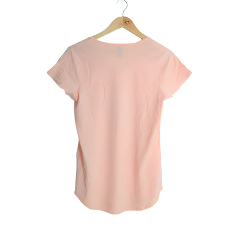 Peachy Pink 100% Cotton Long Tee Top