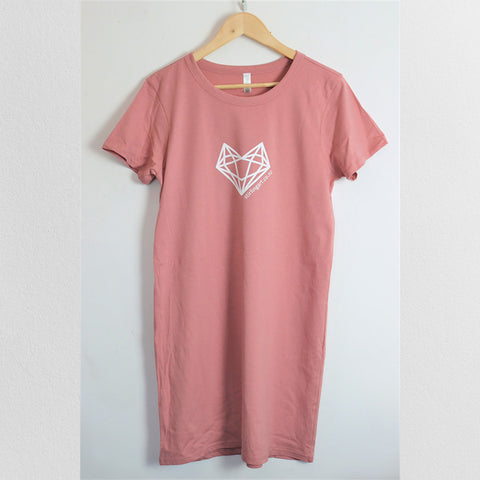 Organic 100% Cotton Rose Pink Dress or Nightie