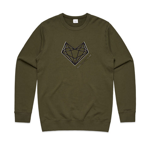 Army Green 100% Cotton Sweatshirt