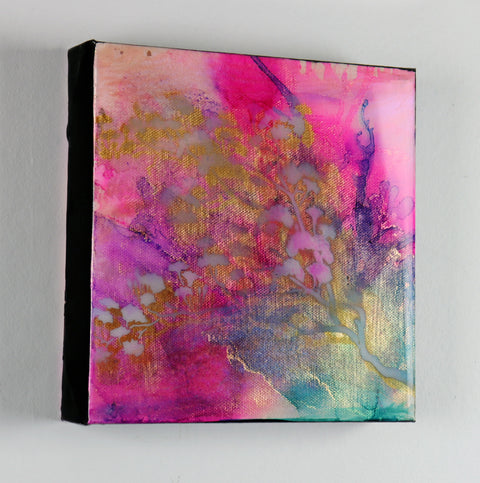 Metallic Pink Cherry Blossom | Buy NZ art online | Stirling Art.