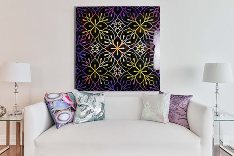 Vintage Damask Painting