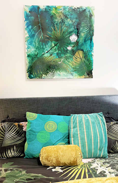 Botanical Rain Forest Stream | Buy NZ art online | Stirling Art.