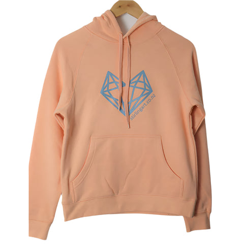Peach Hoody Sweatshirt Pullover Top