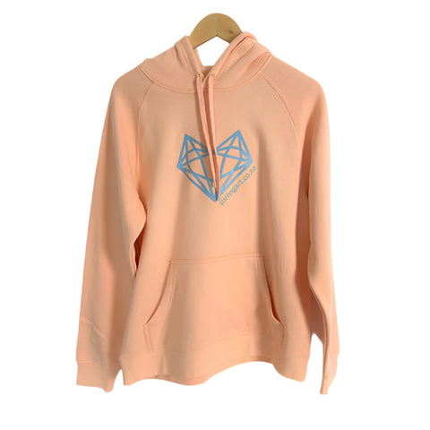 Peach Hoody Sweatshirt Pullover Top