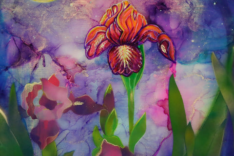 Midnight Iris | Buy NZ art online | Stirling Art.