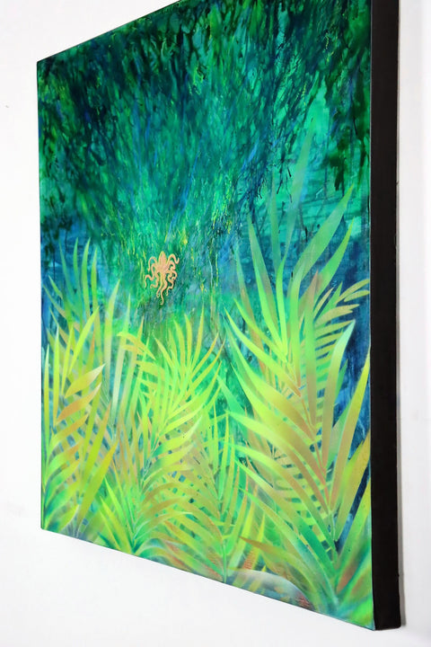 Inky Octopus Napier Aquarium Escaped Artist | Buy NZ art online | Stirling Art.