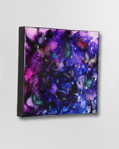 Purple Butterfly Kaleidoscope Painting