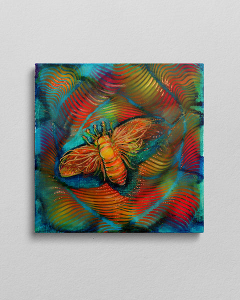 Trippy Bee Line | Buy NZ art online | Stirling Art.
