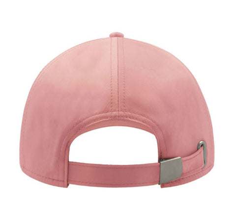 Stylish Pink Satin Baseball Cap