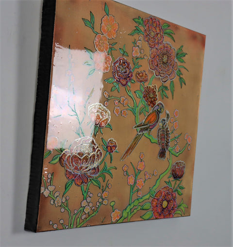Peonies & Climbing Roses Painting