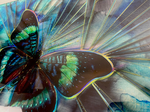 Glass Butterfly No 2 Painting