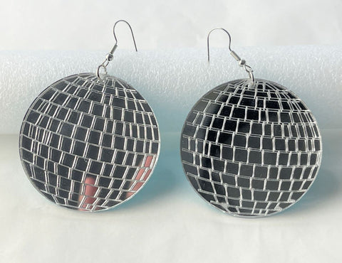 Mirror Disco Ball Earrings