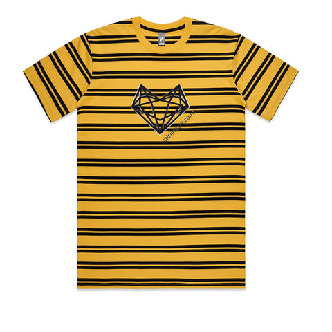 Yellow Black Striped 'NotaBee' Cotton Tee