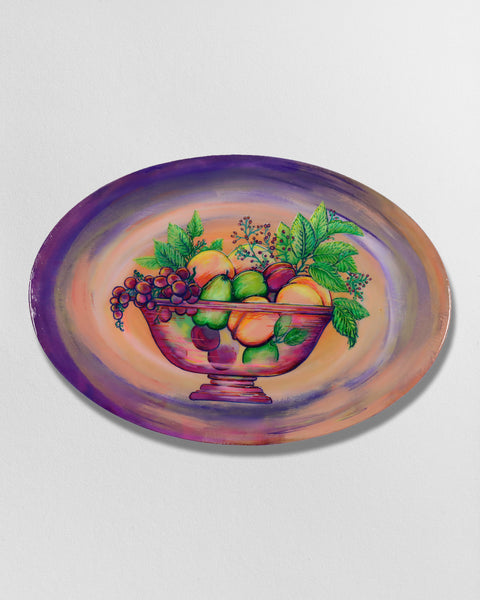 Peach Fruit Bowl Painting