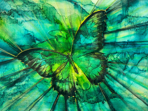 Glass Butterfly No 1 Painting