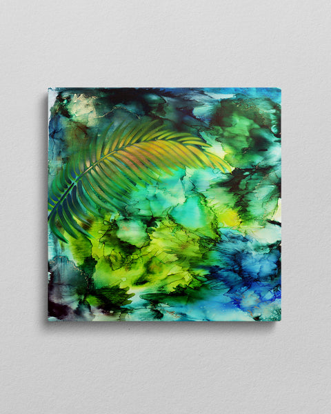 Floating Kiokio | Gold Fern | Buy NZ art online | Stirling Art.