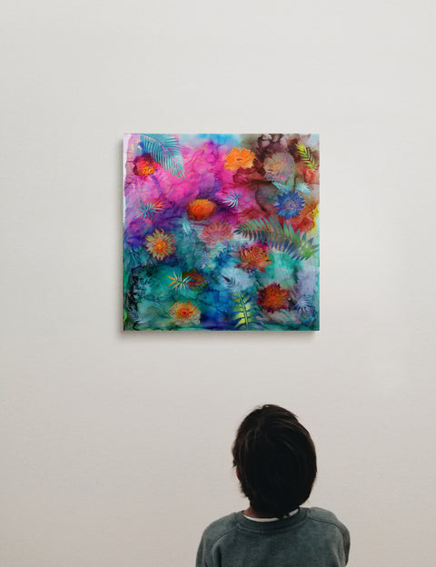 Floating Flowers Painting