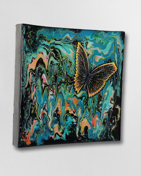 Trippy Monarch Butterfly No 3 Painting