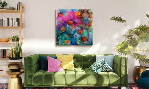 Floating Flowers Painting