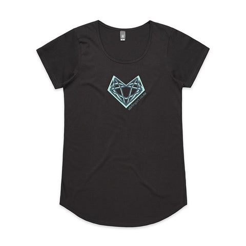 Charcoal 100% Cotton Long Tee Top