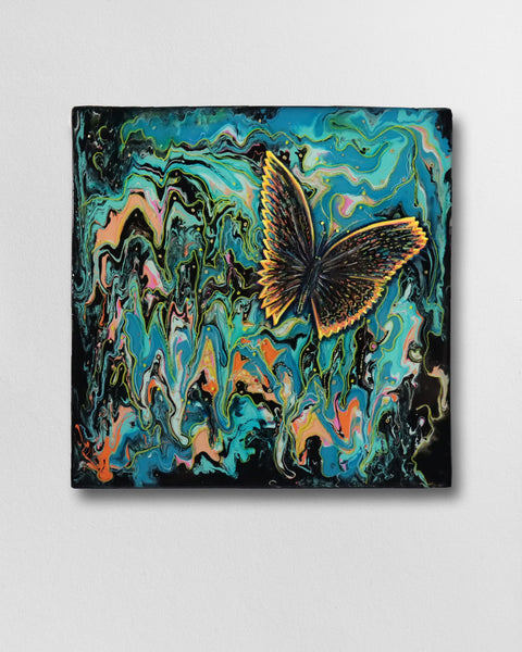 Trippy Monarch Butterfly No 3 Painting