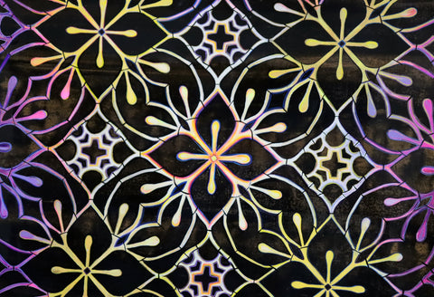 Vintage Damask Painting