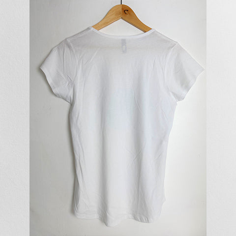 White 100% Cotton Long Tee Top