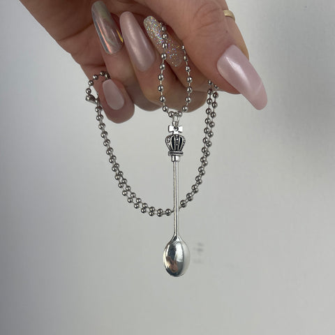 Mini spoon pendant necklace