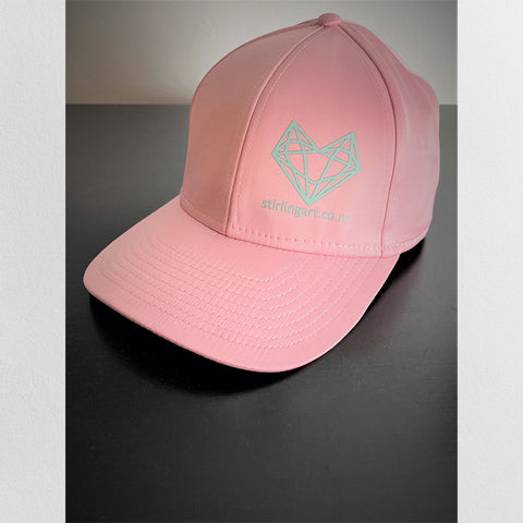 Stylish Pink Satin Baseball Cap