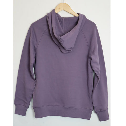 Purple 100% Cotton Hoodie Sweatshirt