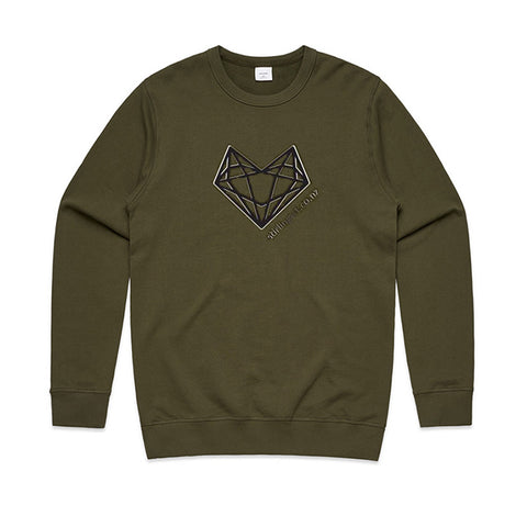Army Green 100% Cotton Sweatshirt