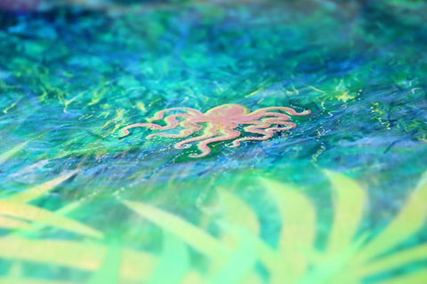 Inky Octopus Napier Aquarium Escaped Artist | Buy NZ art online | Stirling Art.