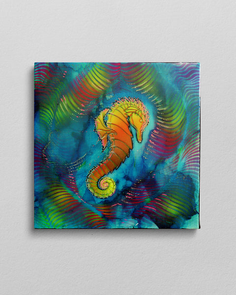 Trilly the Dancing Seahorse | Buy NZ art online | Stirling Art.