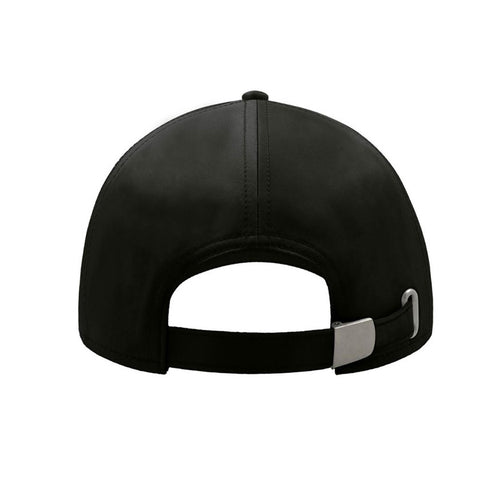 Stylish Black Satin Baseball Cap