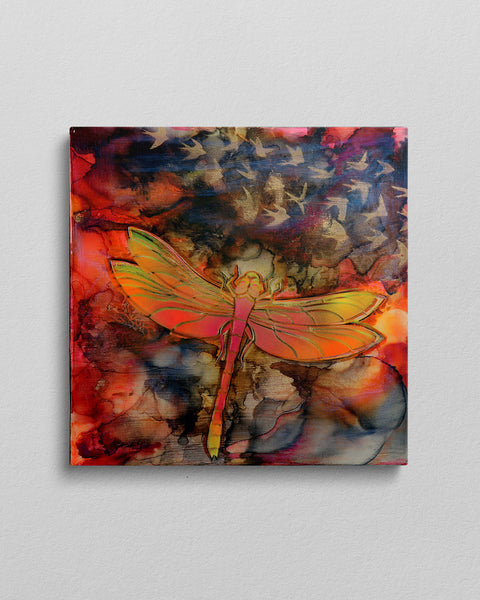 Fluoro Dragonfly | Buy NZ art online | Stirling Art.