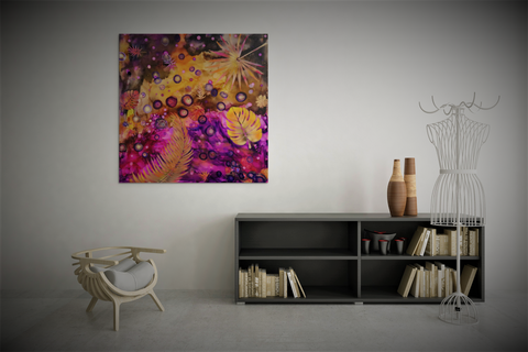 Hahei Sunset Forest Galaxy | Buy NZ art online | Stirling Art.